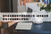 资中县无限极电子游戏有限公司（资中县无限极电子游戏有限公司电话）