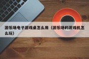 游乐场电子游戏桌怎么用（游乐场的游戏机怎么玩）