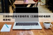 三国题材的电子游戏作文（三国题材的电脑网络游戏）