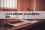 2016年世界杯视频（2016年世界杯纪录片）