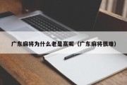 广东麻将为什么老是赢呢（广东麻将很难）